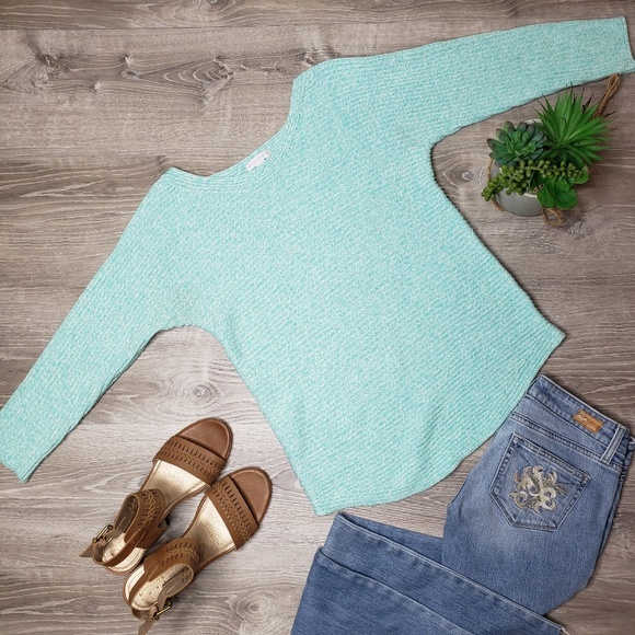 New York & Company Sweaters - New york and company knit sweater aqua color
